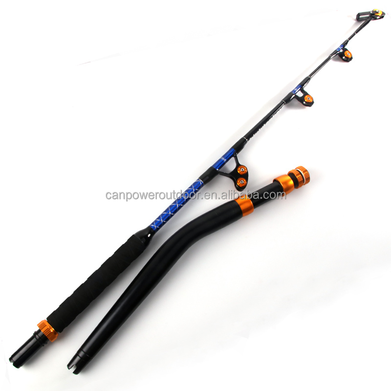 Fishing Boat Fiberglass - Joran Pancing Trolling Lurus Bengkok 130lbs