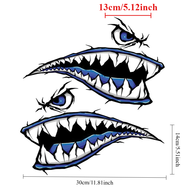 2 Buah Stiker Perahu Mulut Gig - Fishing Boat Trailer ulasan dan harga