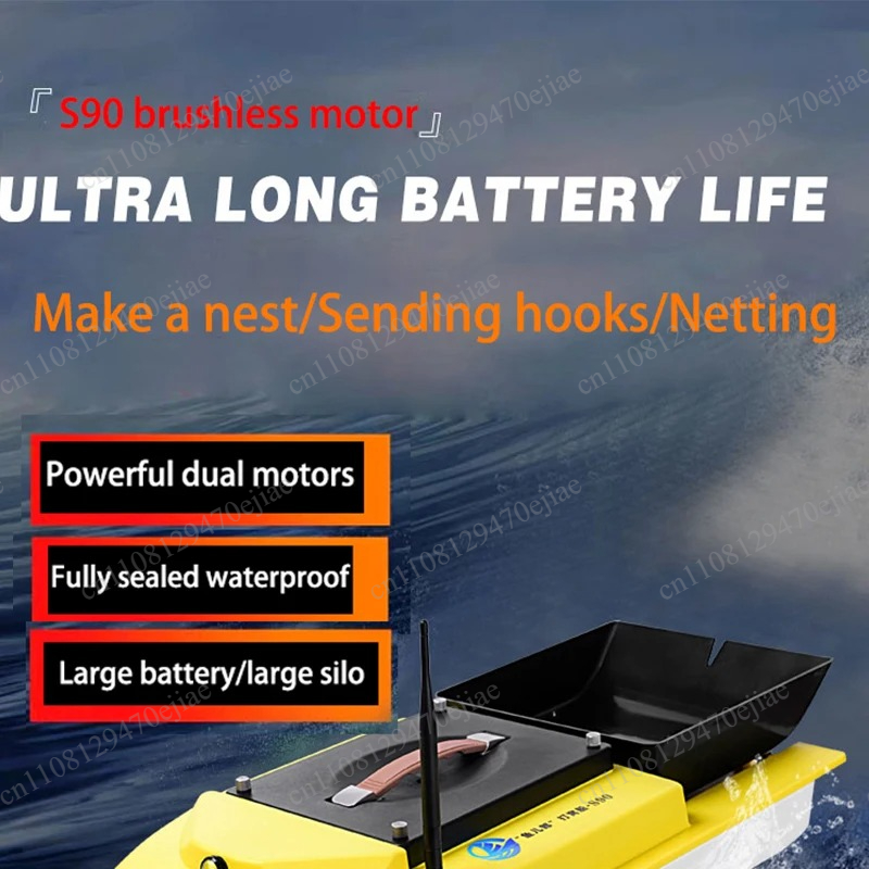 S90 12V RC GPS Bait Boat - Jan - Fishing Boat Gps ulasan dan harga